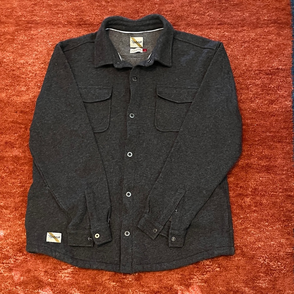 Tracksmith New England Overshirt -Charcoal